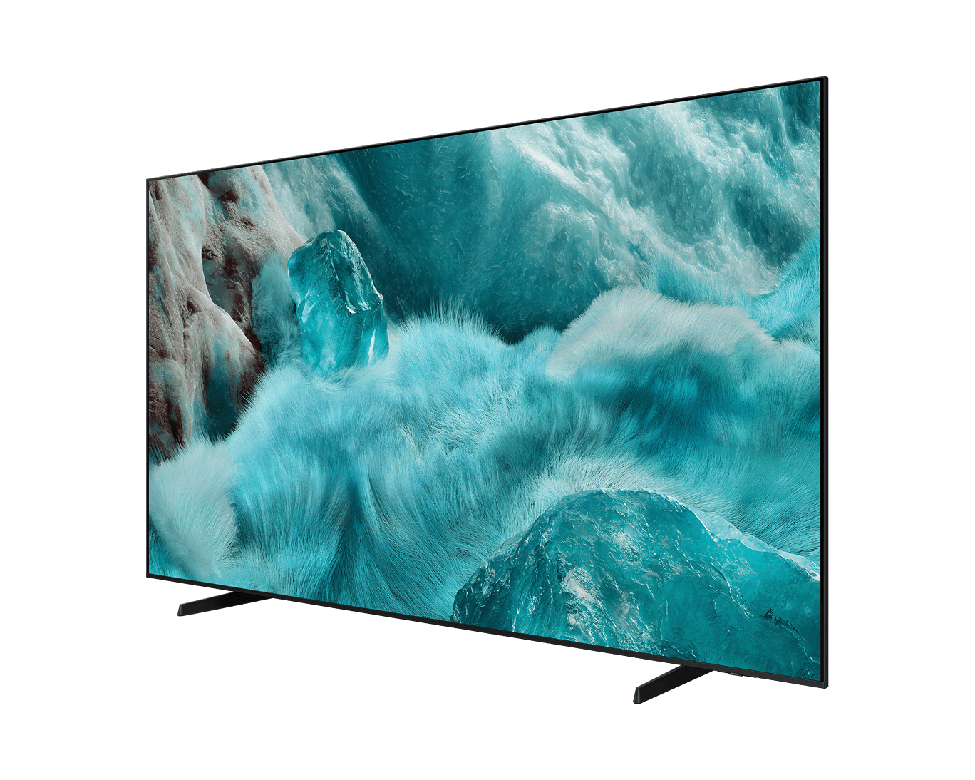 98" QLED Q7F 4K Samsung Vision AI Smart TV (2025) R-Perspective Black 
