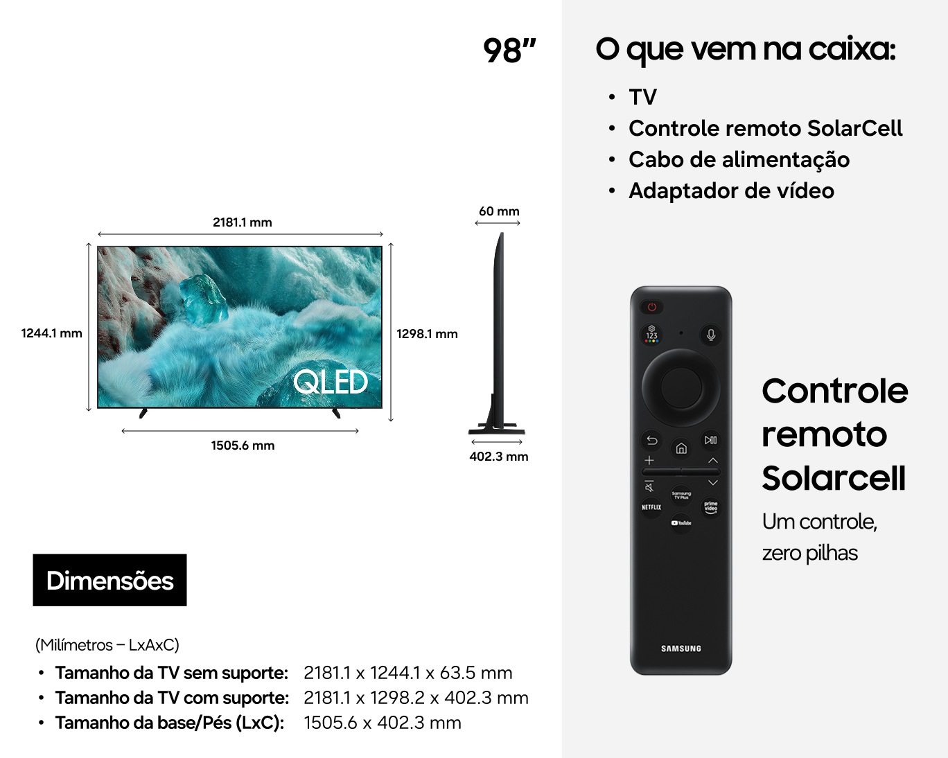 98" QLED Q7F 4K Samsung Vision AI Smart TV (2025) Black