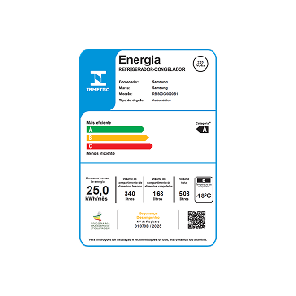 Geladeira Duplex Inverse Evolution SmartThings RB50 Black Inox 462L 220V