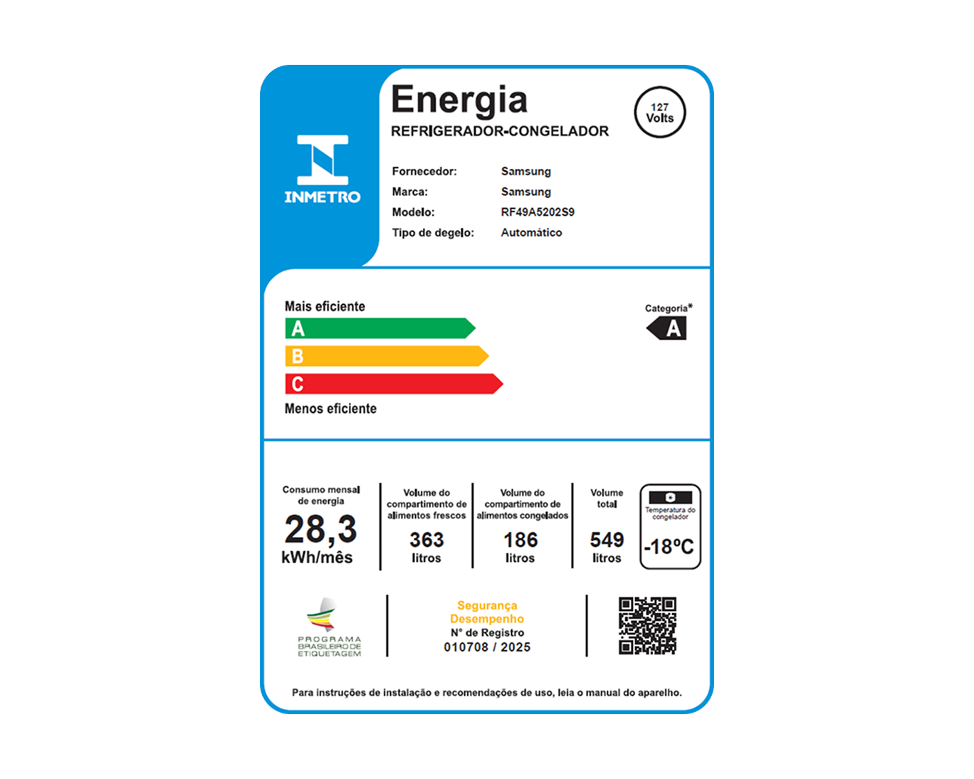 Geladeira French Door RF49 com Dispenser de Água e Twin Cooling Plus 470L Inox Look