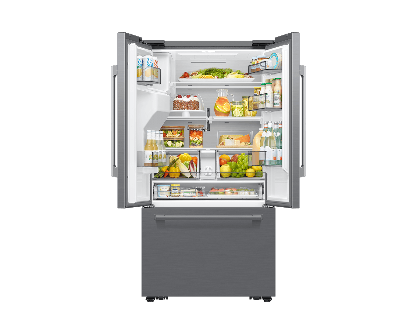 French Door Zero clearance fit with SpaceMax 28.5 cu.ft Front-Open-With-Food Silver 