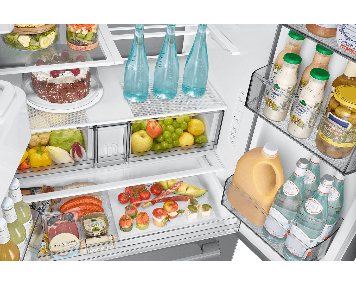 French Door Zero clearance fit with SpaceMax 28.5 cu.ft Pantry-Display Silver 
