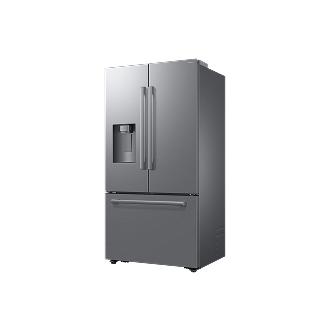 French Door Zero clearance fit with SpaceMax 28.5 cu.ft R-Perspective Silver 