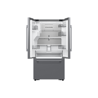 French Door Zero clearance fit with SpaceMax 28.5 cu.ft Front-Open Silver 