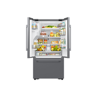 French Door Zero clearance fit with SpaceMax 28.5 cu.ft Front-Open-With-Food Silver 