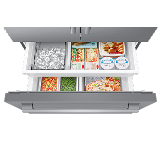 French Door Zero clearance fit with SpaceMax 28.5 cu.ft Freezer-Dynamic Silver 