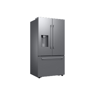 French Door Zero clearance fit with SpaceMax 28.5 cu.ft L-Perspective Silver 