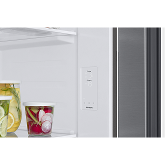 Geladeira Side by Side SmartThings com Dispenser de Água RS57 Inox 560L 127V Inox/prata