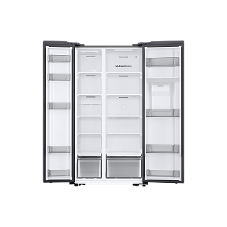 Geladeira Side by Side SmartThings com Dispenser de Água RS57 Inox 560L 220V Inox/prata