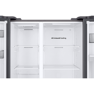 Geladeira Side by Side SmartThings com Dispenser de Água RS57 Inox 560L 220V Inox/prata