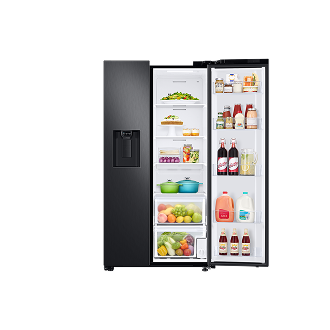 Geladeira Side by Side RS60 602L Black Inox Look 127V Black Inox Look