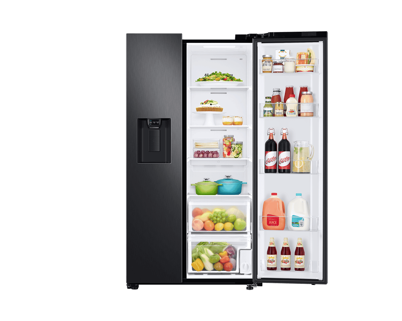 Geladeira Side by Side RS60 602L Black Inox Look 220V Black Inox Look