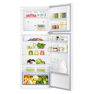 Geladeira Samsung Evolution RT38 com POWERvolt Inverter Duplex 385L Branco
