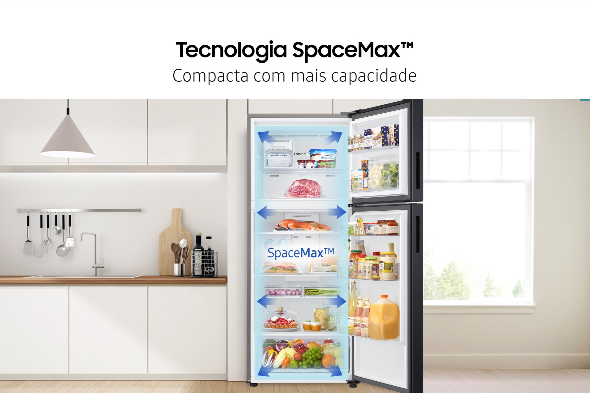 RT6300A Top Mount Freezer Refrigerators with Flat Door Design