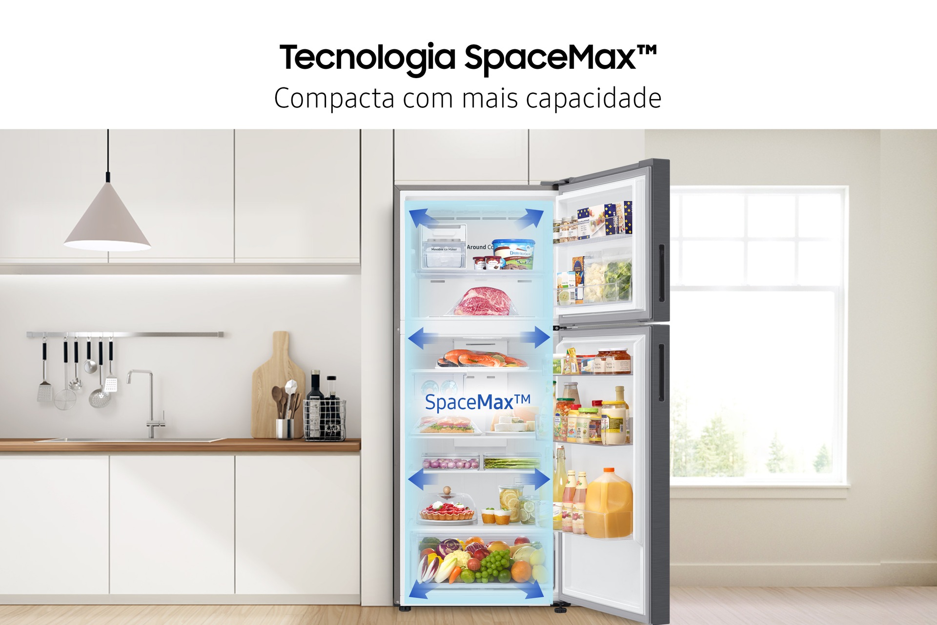 RT6300A Top Mount Freezer Refrigerators with Flat Door Design