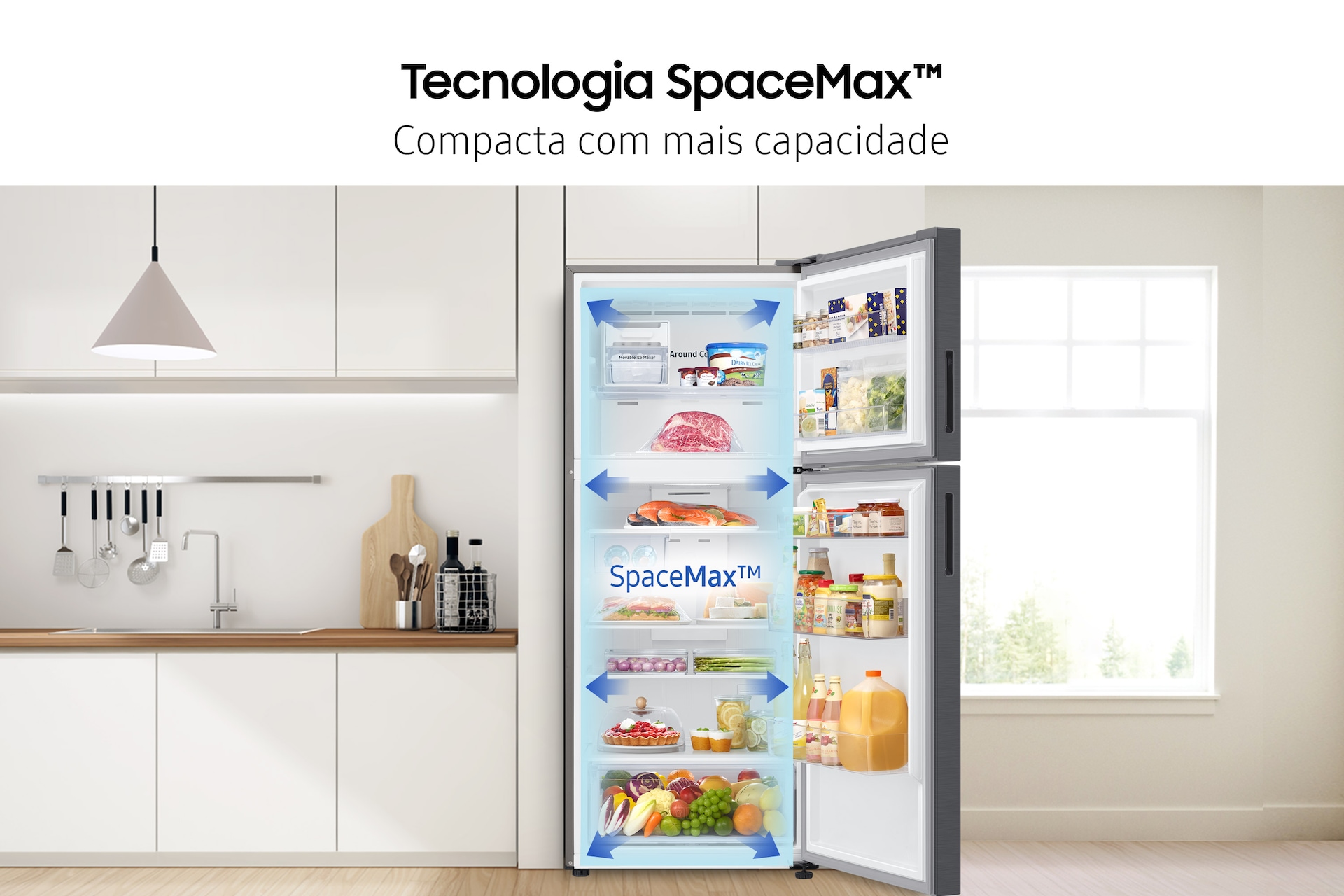 RT6300A Top Mount Freezer Refrigerators with Flat Door Design