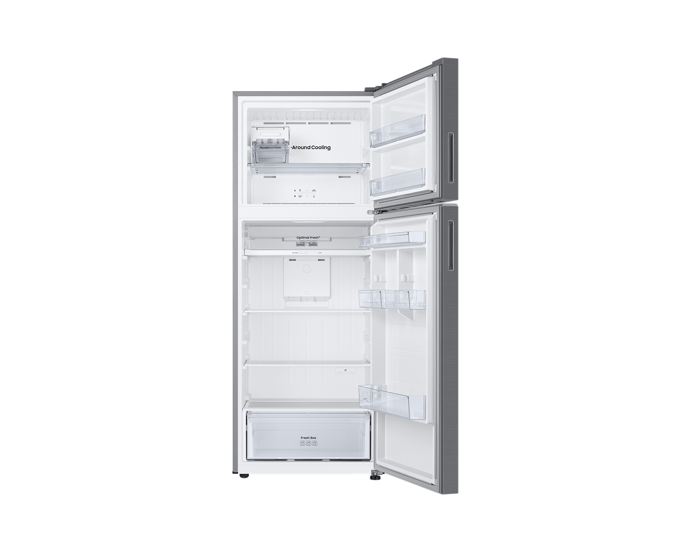RT6300C Top Mount Freezer Refrigerators with Optimal Fresh+ Front-Open-Without-Food Silver 