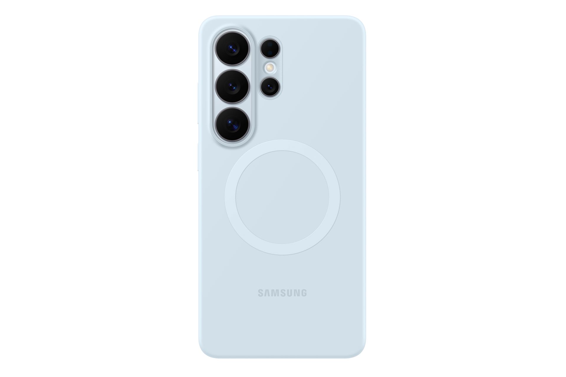 Galaxy S26 Ultra Silicone Magnet Case Front Light Blue 