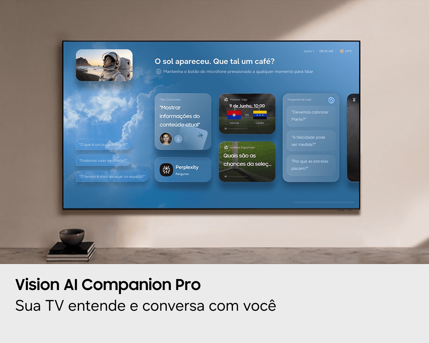 Smart TV Samsung Vision AI 100" Mini LED 4K M90H (2026) Titanium Black