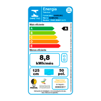 Smart TV 50" Crystal UHD 4K U8600F 2025 Black