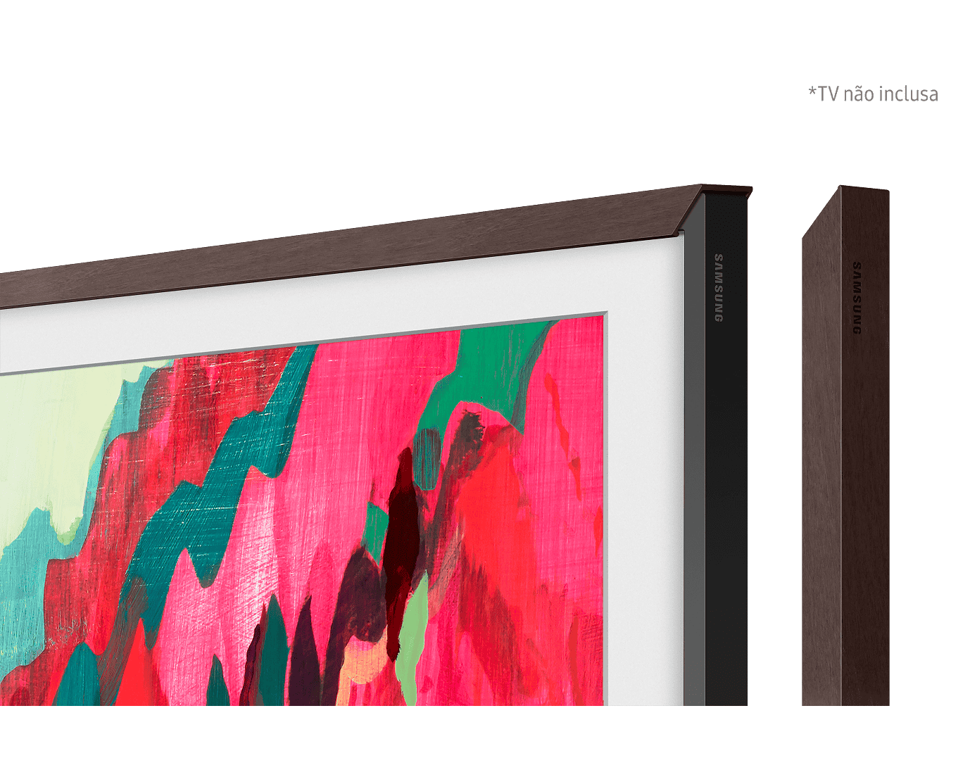 Moldura para Smart TV 75" The Frame Pro cor Marrom Marrom