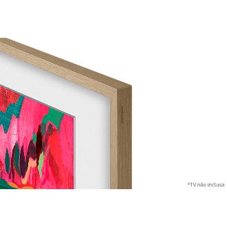 Moldura para Smart TV 75" The Frame Pro cor Bege amadeirado 2025