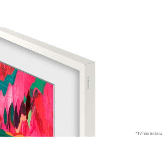 Moldura para Smart TV 75" The Frame Pro cor Branca 2025