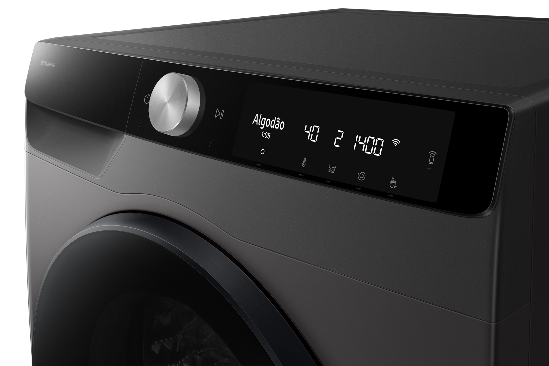 Laundry (Combo) with AI Ecobubble™ and AI Control Panel-Control-1 Refined Inox 