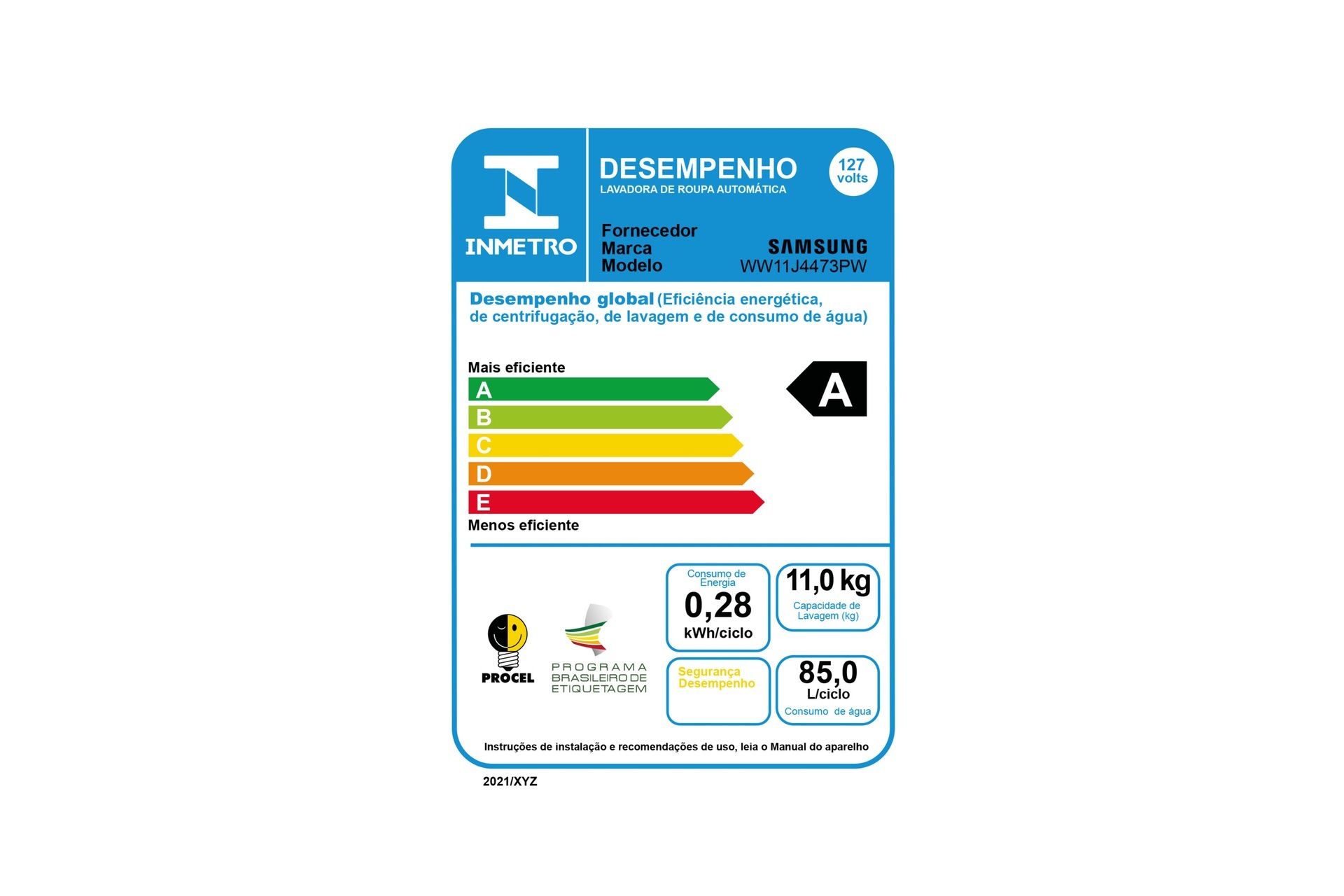 Lavadora WW4000 Branca 11 kg 127 V Branco