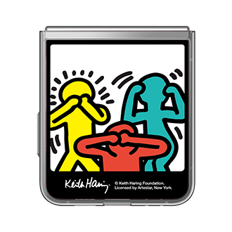 Keith Haring Photo Flipsuit Card for Galaxy Z Flip6 Yellow | Samsung Canada