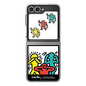 Keith Haring Photo Flipsuit Card for Galaxy Z Flip6 Yellow | Samsung Canada