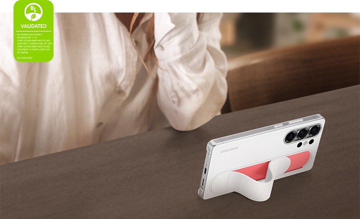 Galaxy S25 Ultra Standing Grip Case - White | Samsung Canada