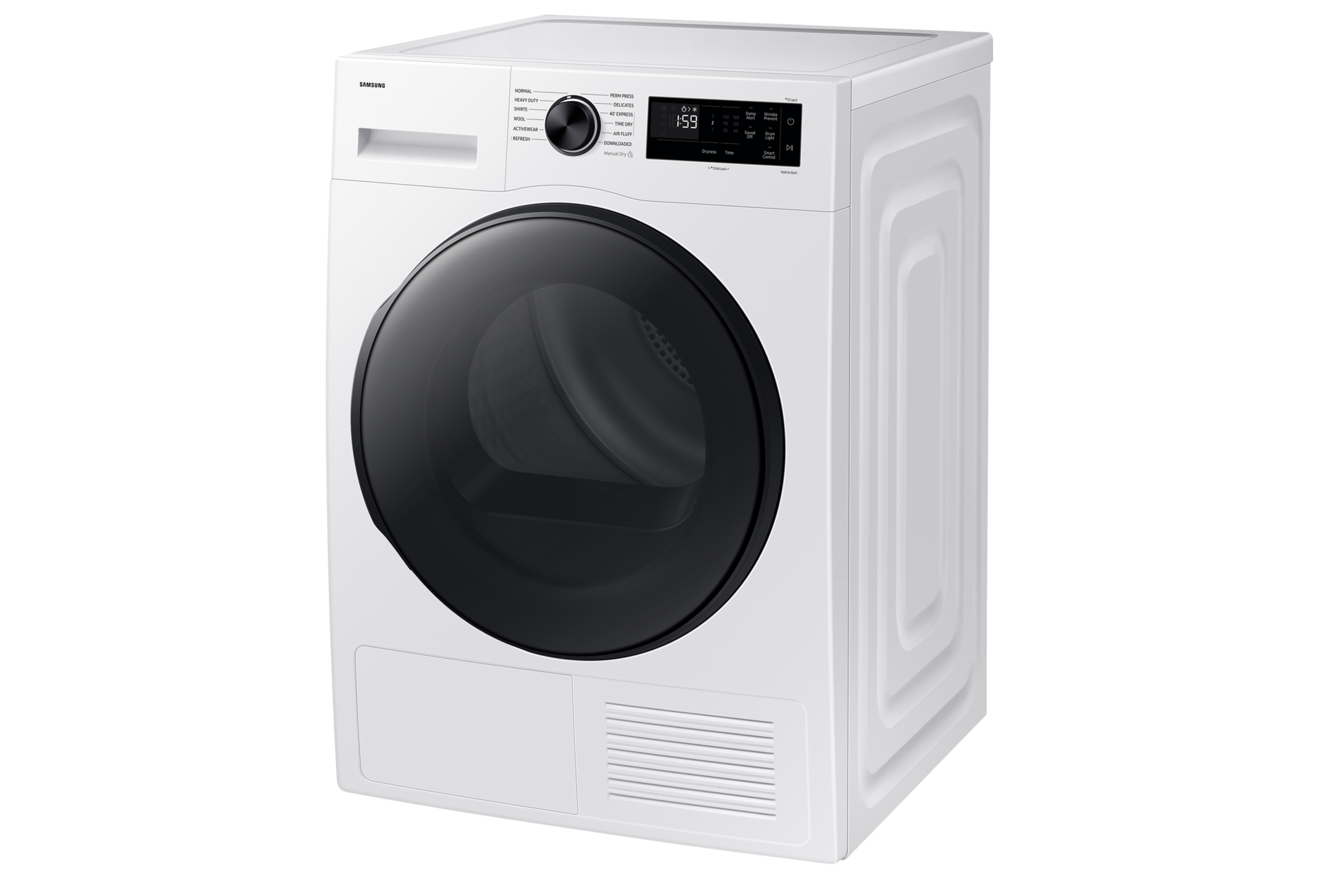 Laundry Dryer with Heat Pump Technology and Reversible Door White | Samsung Canada