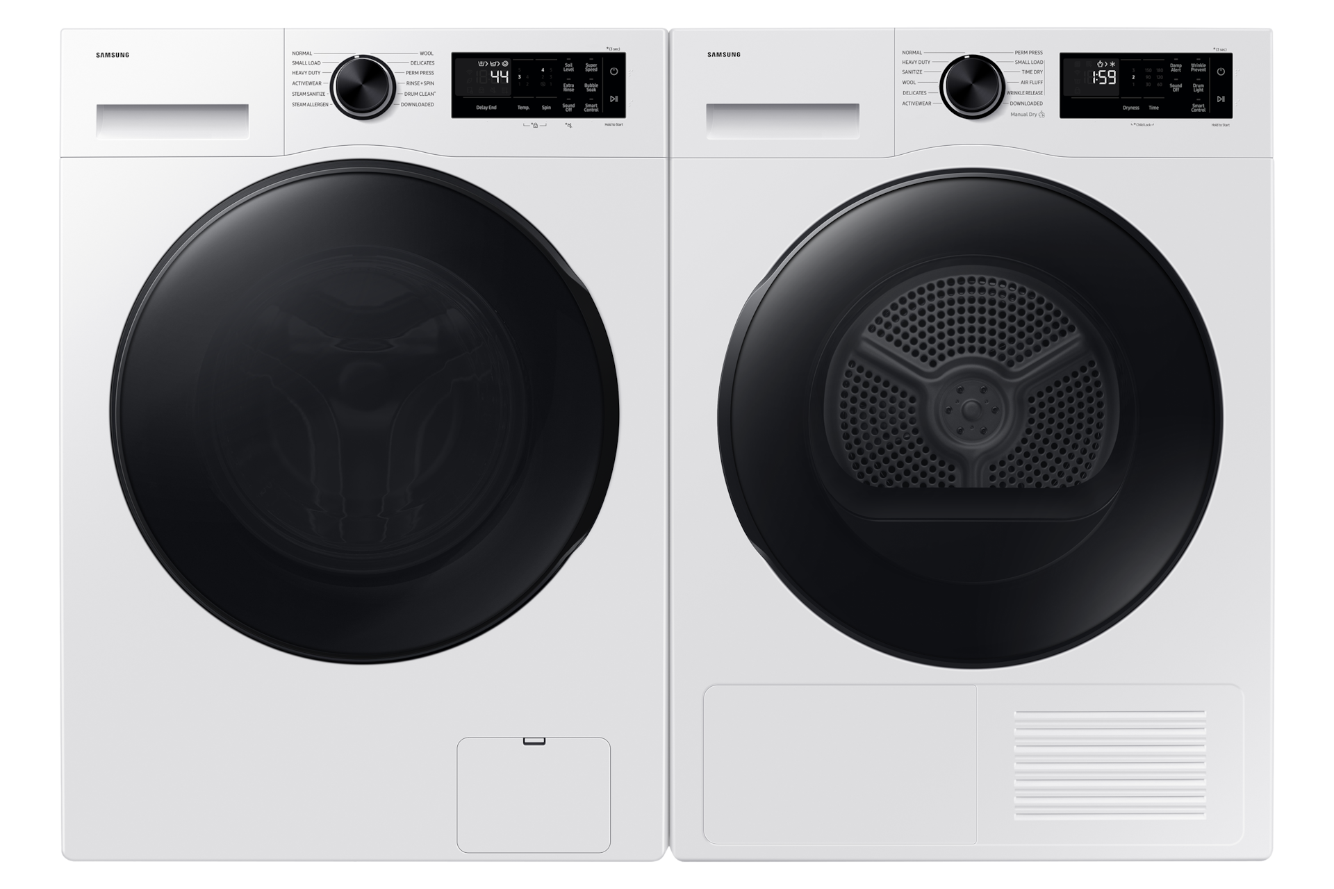Laundry Dryer with Heat Pump Technology and Reversible Door White | Samsung Canada