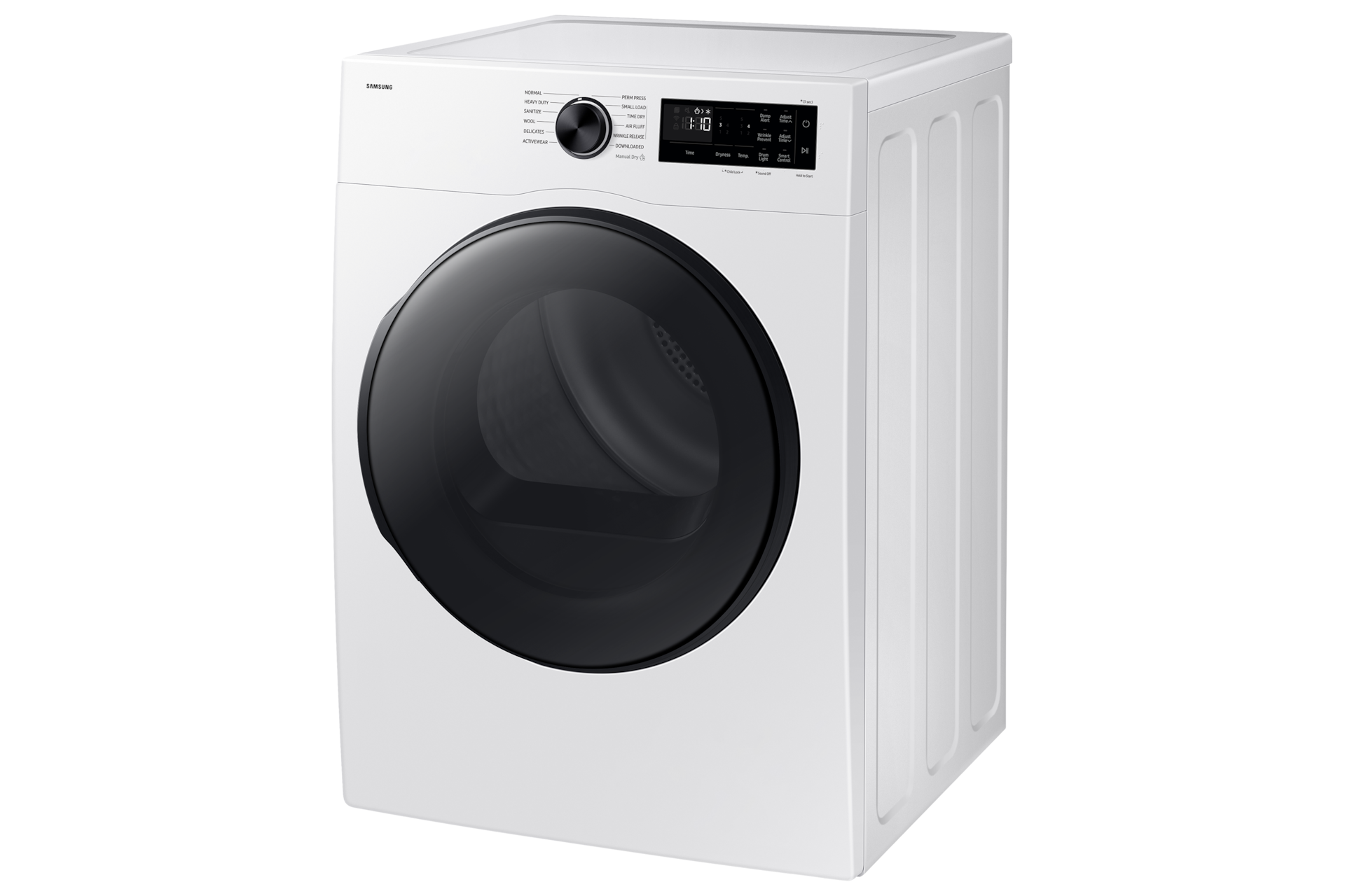 Laundry Dryer with Sensor Dry and Reversible Door R-Perspective White 