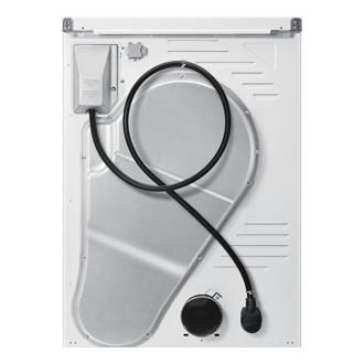 Laundry Dryer with Sensor Dry and Reversible Door Back White 