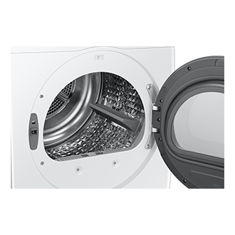 Laundry Dryer with Sensor Dry and Reversible Door Detail-Drum White 