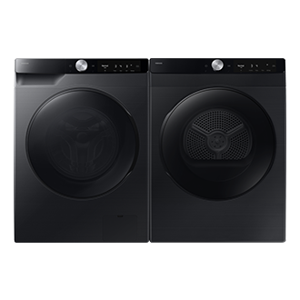 Laundry Dryer with AI Control and Sensor Dry Front-Set1 Black 