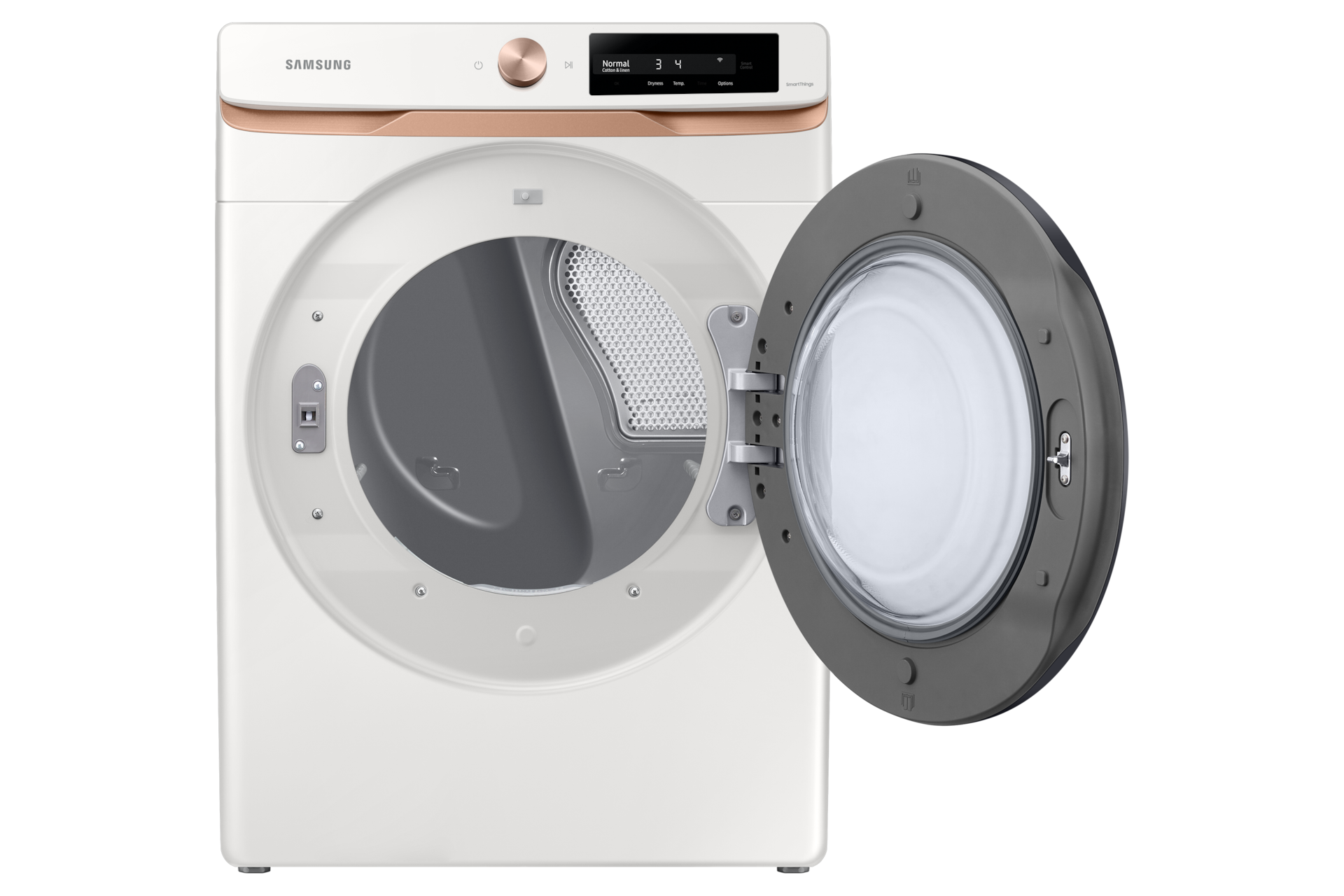 front-open Ivory White