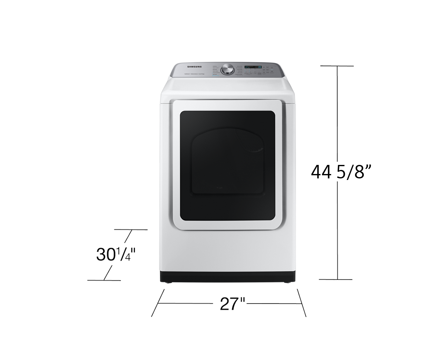Electric Dryer Steam Sanitize+ | SmartThings Wifi 7.4 cu.ft. White