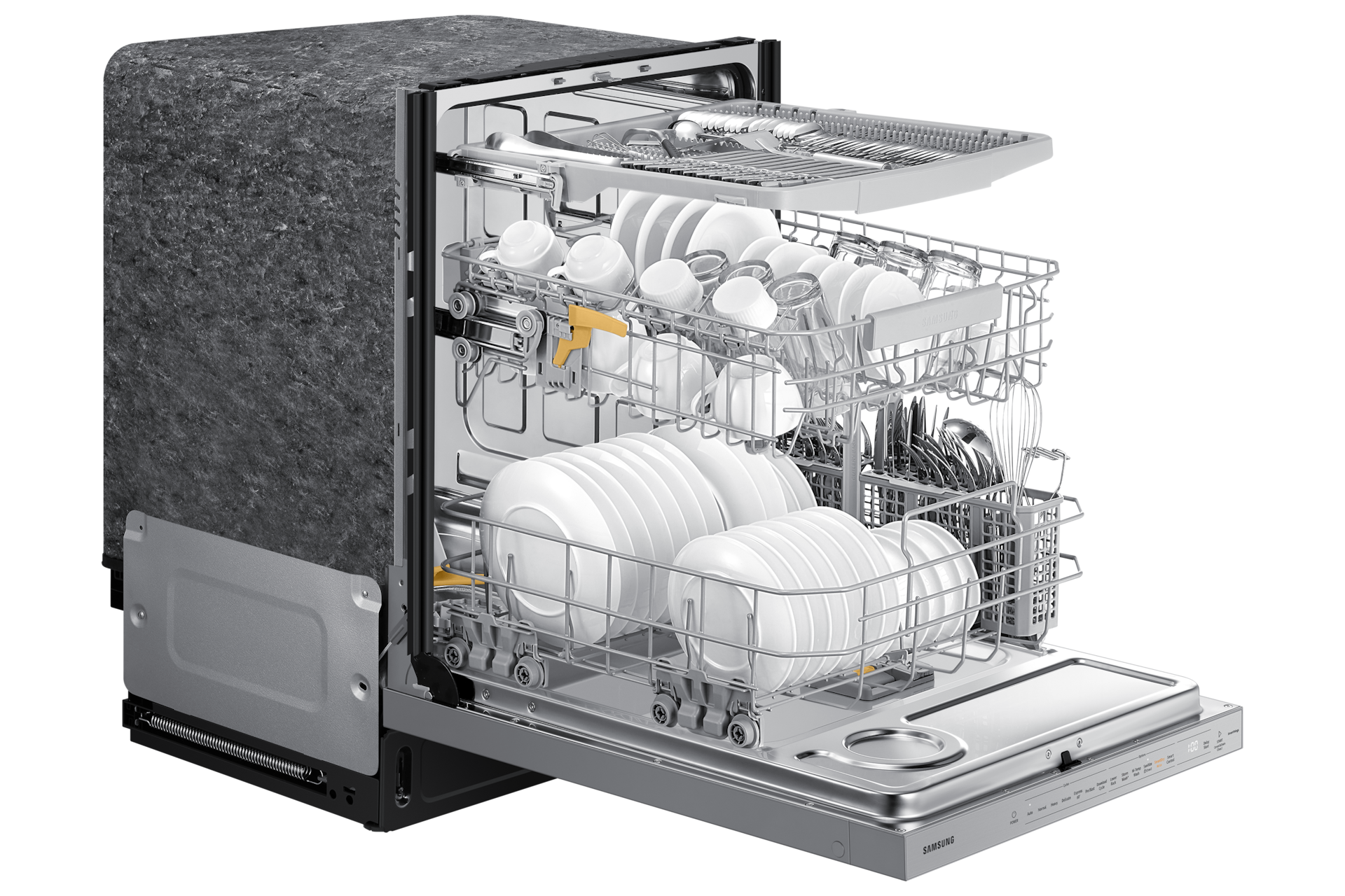 Built in Dishwasher DW7000B DW80B7070AP  with BESPOKE Design and Heated air enabled Smart Dry with AutoRelease™ | Samsung Canada