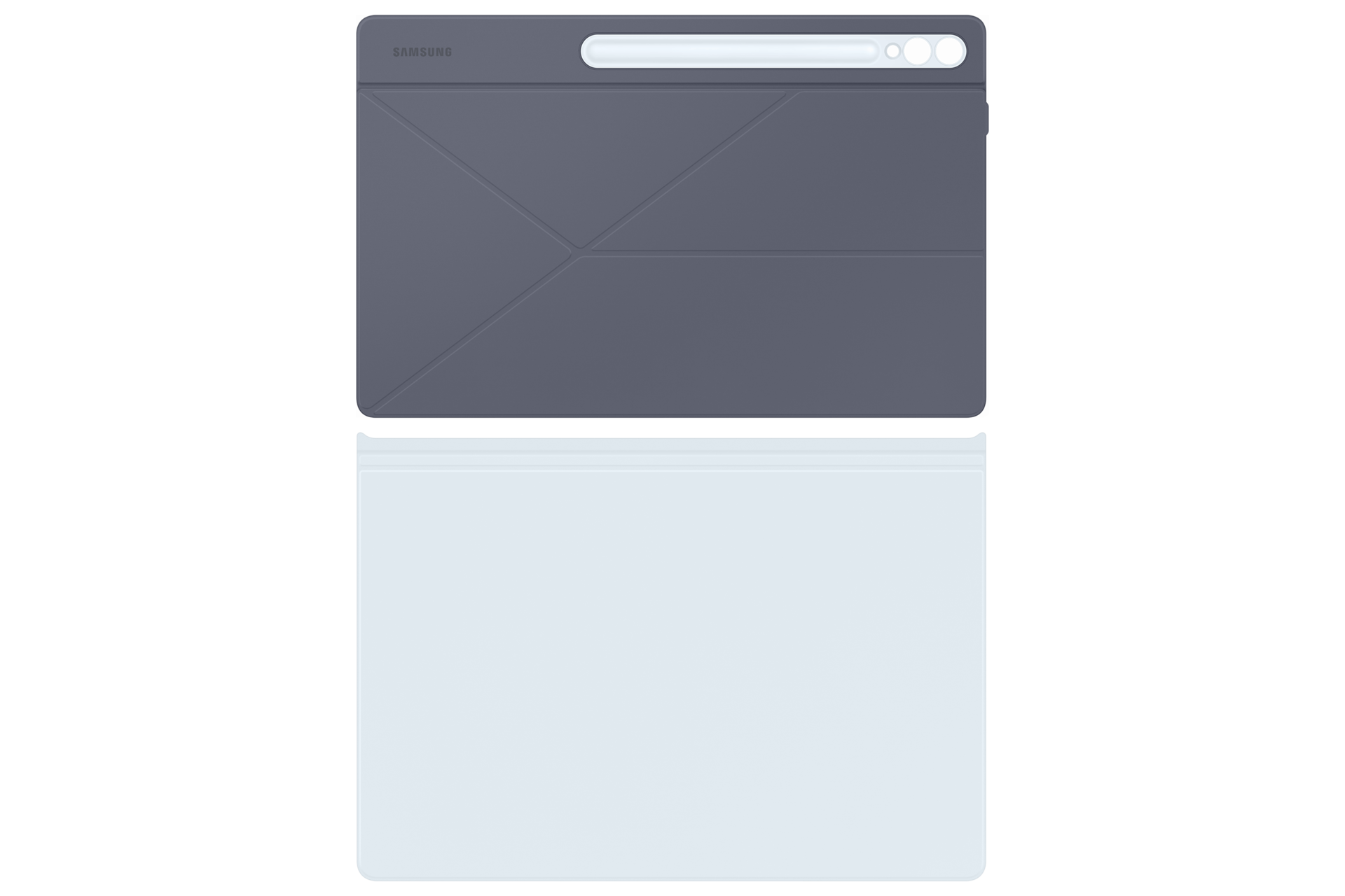 Smart Book Cover for Galaxy Tab S10 Ultra, S9 Ultra Blue