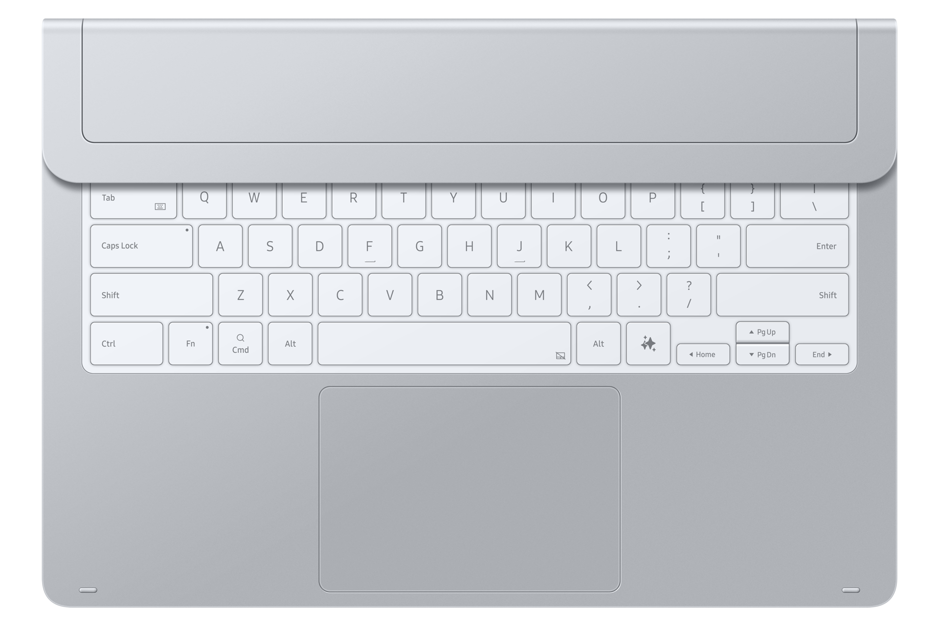 Galaxy Tab S11 Ultra Pro Keyboard Back Silver 