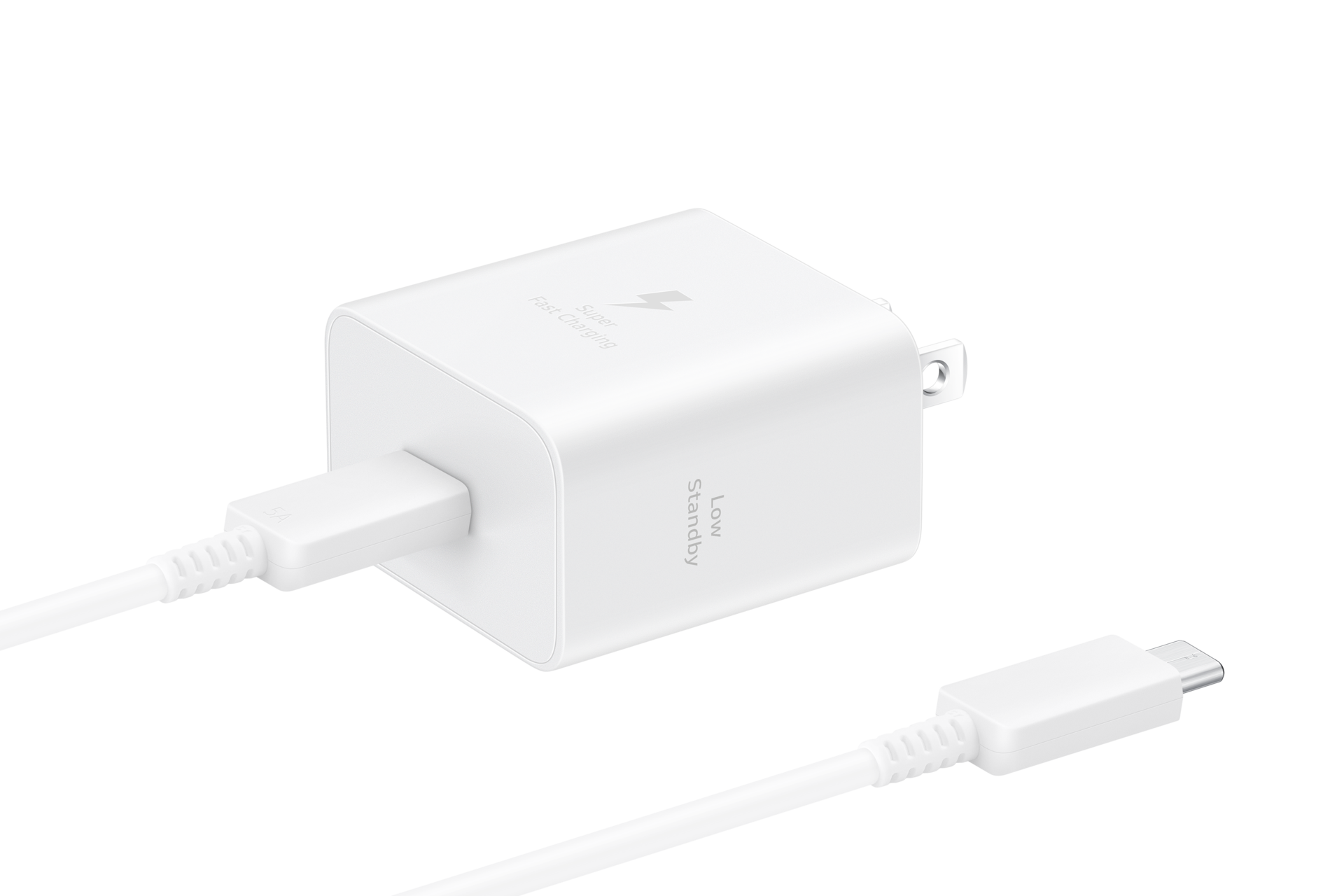 45W Power Adapter (2024) L-Perspective White 