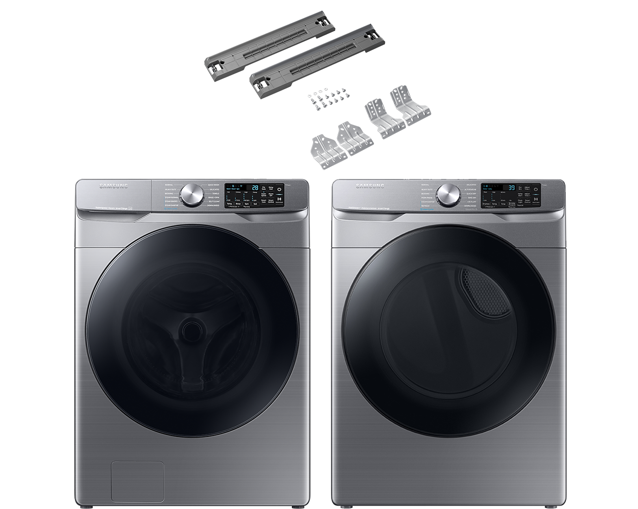 Stackable washer and dryer deals kit samsung