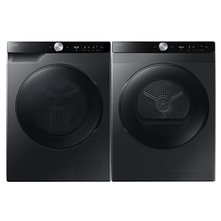 Samsung 2.9 cu.ft. Compact Front Load Washer and 4.0 cu.ft. Compact Dryer with SmartDial Control
