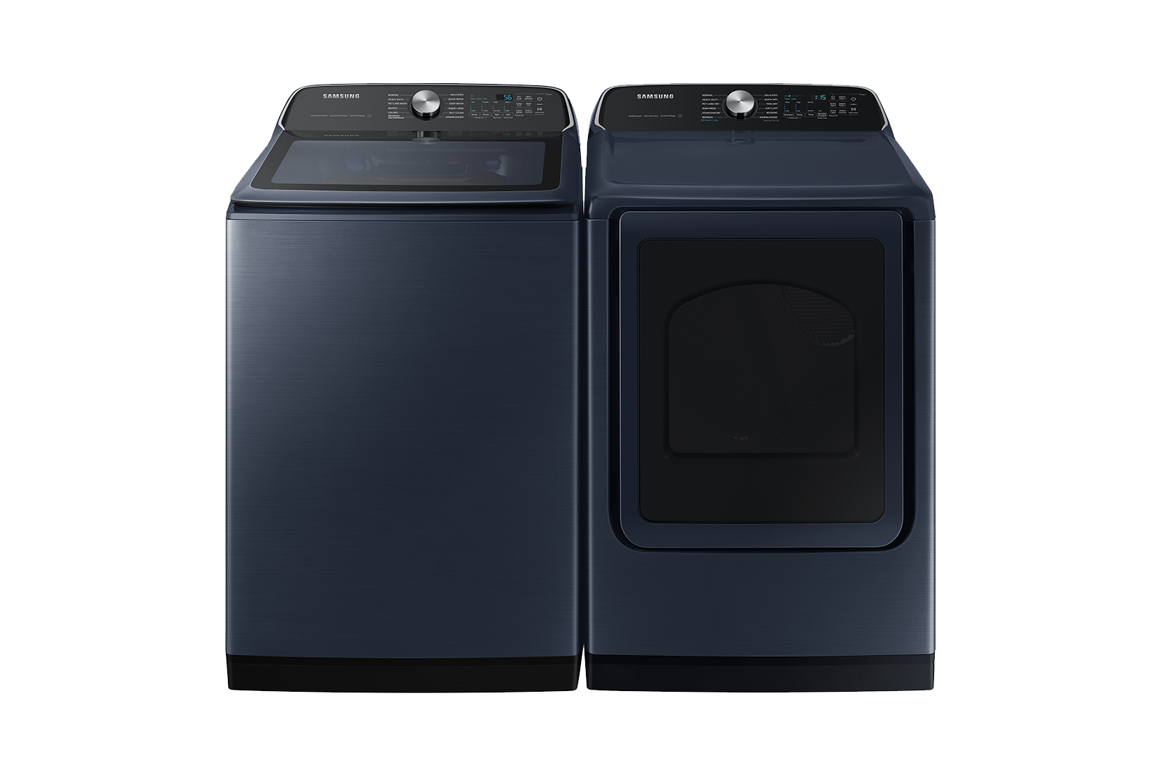Samsung 6.2 cu.ft.Washer and 7.4 cu.ft. Dryer Laundry Pair with Pet Care