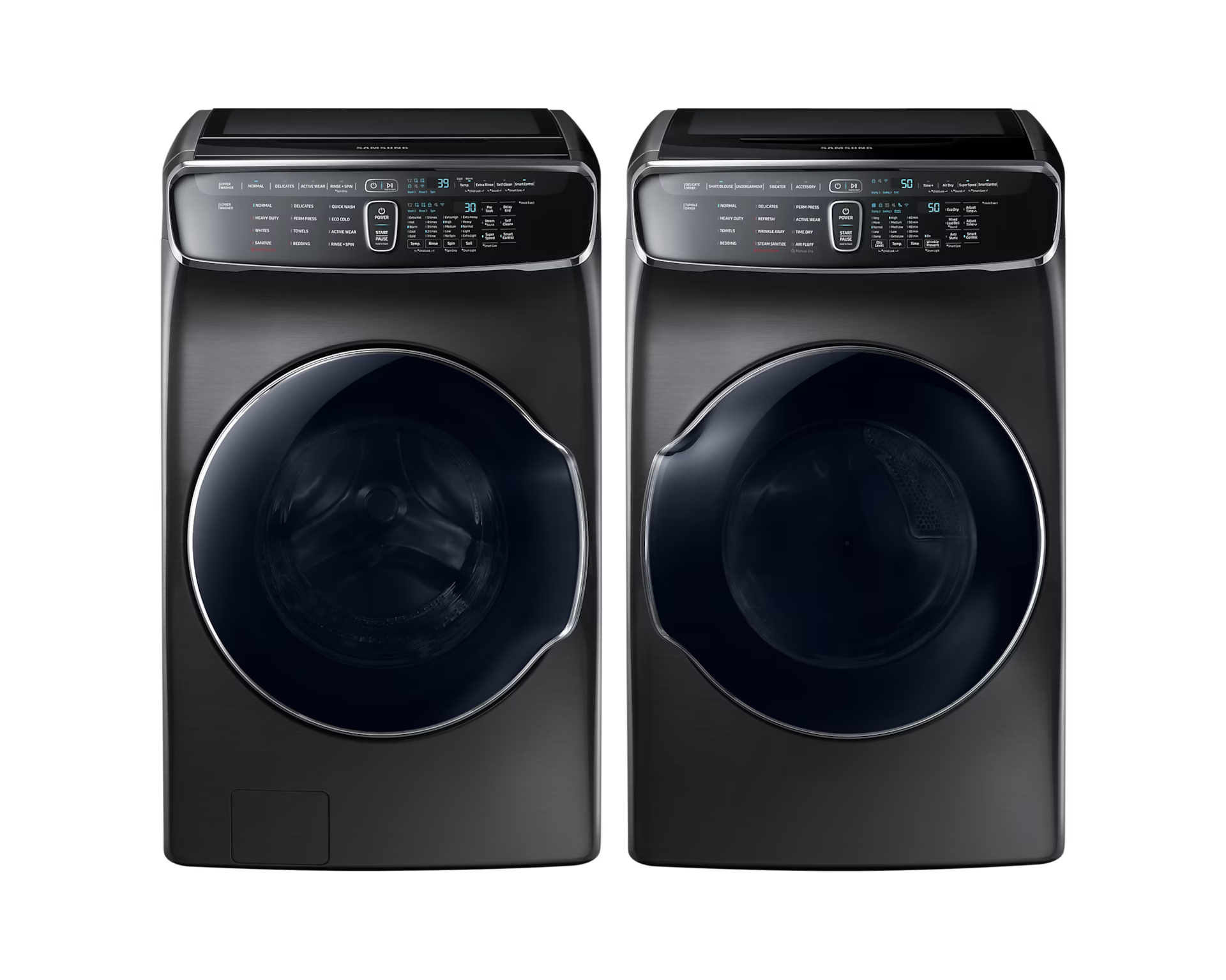 Image of Samsung 6.9 cu.Ft. Front Load Washer FlexWash&trade;, 7.5 Cu.Ft. Electric Dryer Flex Dry&trade;