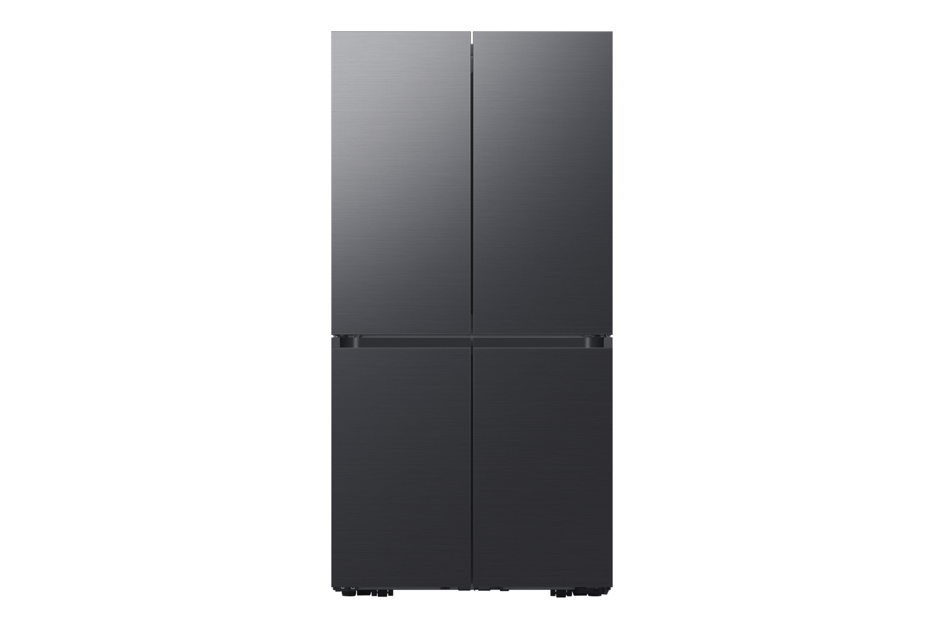 Image of Samsung 29 cu.ft. BESPOKE 36  4-Door Flex French Door Refrigerators with Matte Black Steel Panel