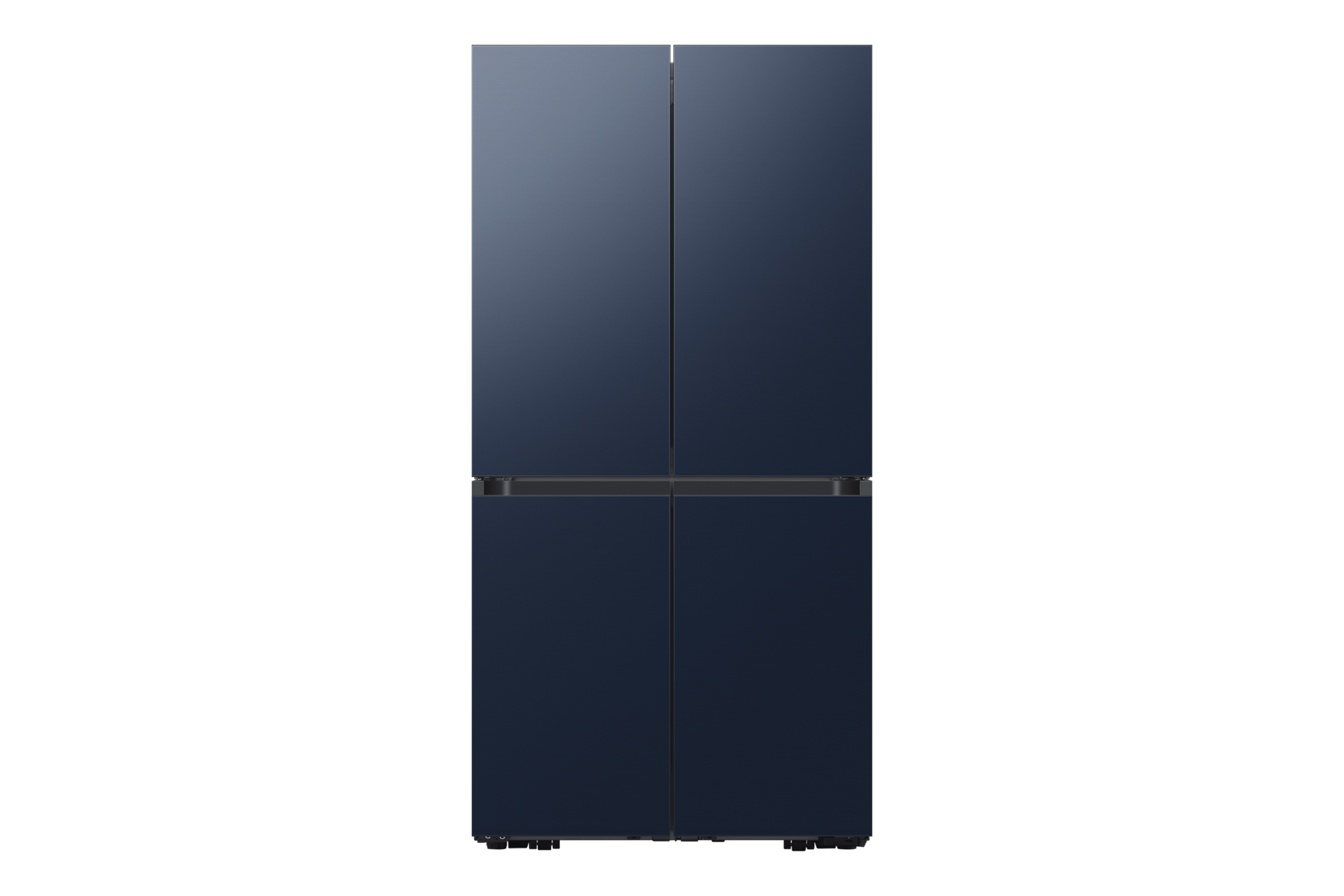 Image of Samsung 29 cu.ft. BESPOKE 36  4-Door Flex French Door Refrigerators with Navy Steel Panel